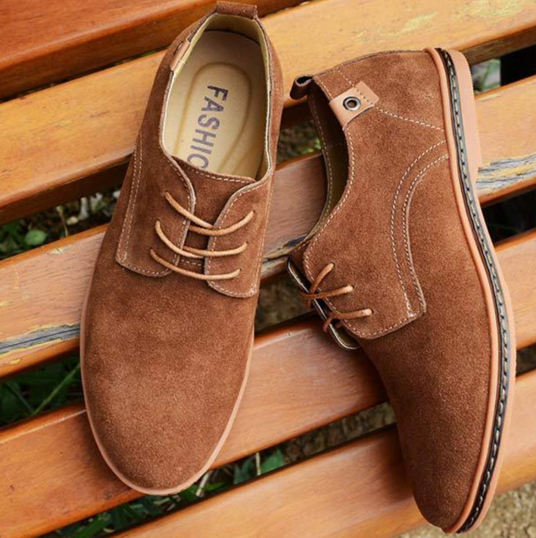 Men's - Suede Shoes - Elegant Design - Stylish Footwear for Any Occasion