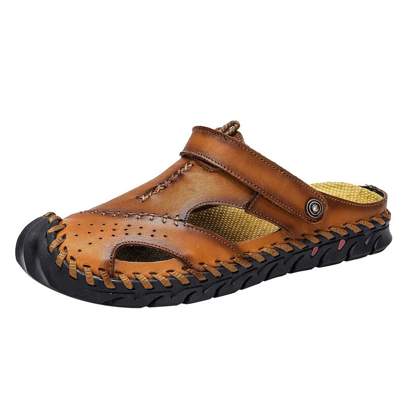 Men’s Comfortable Outdoor Leather Sandals