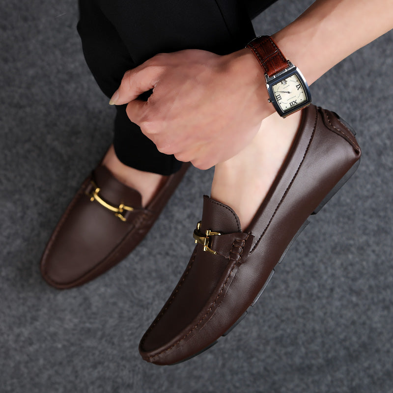 Men's - Slip-On Shoes - Genuine High-Quality Leather - Comfortable & Stylish Footwear