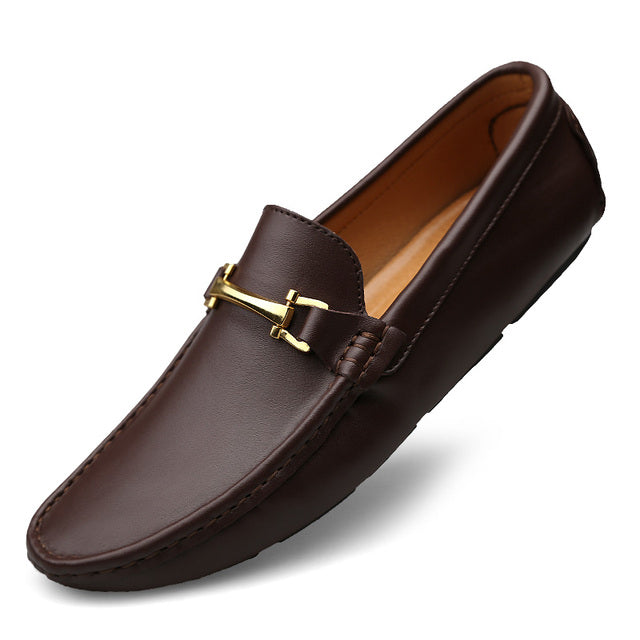 Men's - Slip-On Shoes - Genuine High-Quality Leather - Comfortable & Stylish Footwear