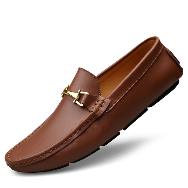 Men's - Slip-On Shoes - Genuine High-Quality Leather - Comfortable & Stylish Footwear